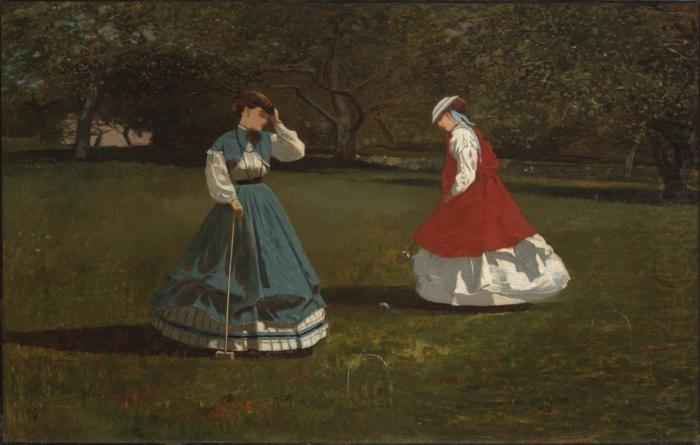 Winslow Homer A Game of Croquet china oil painting image